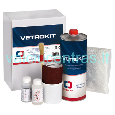 Repair kit for fiberglass